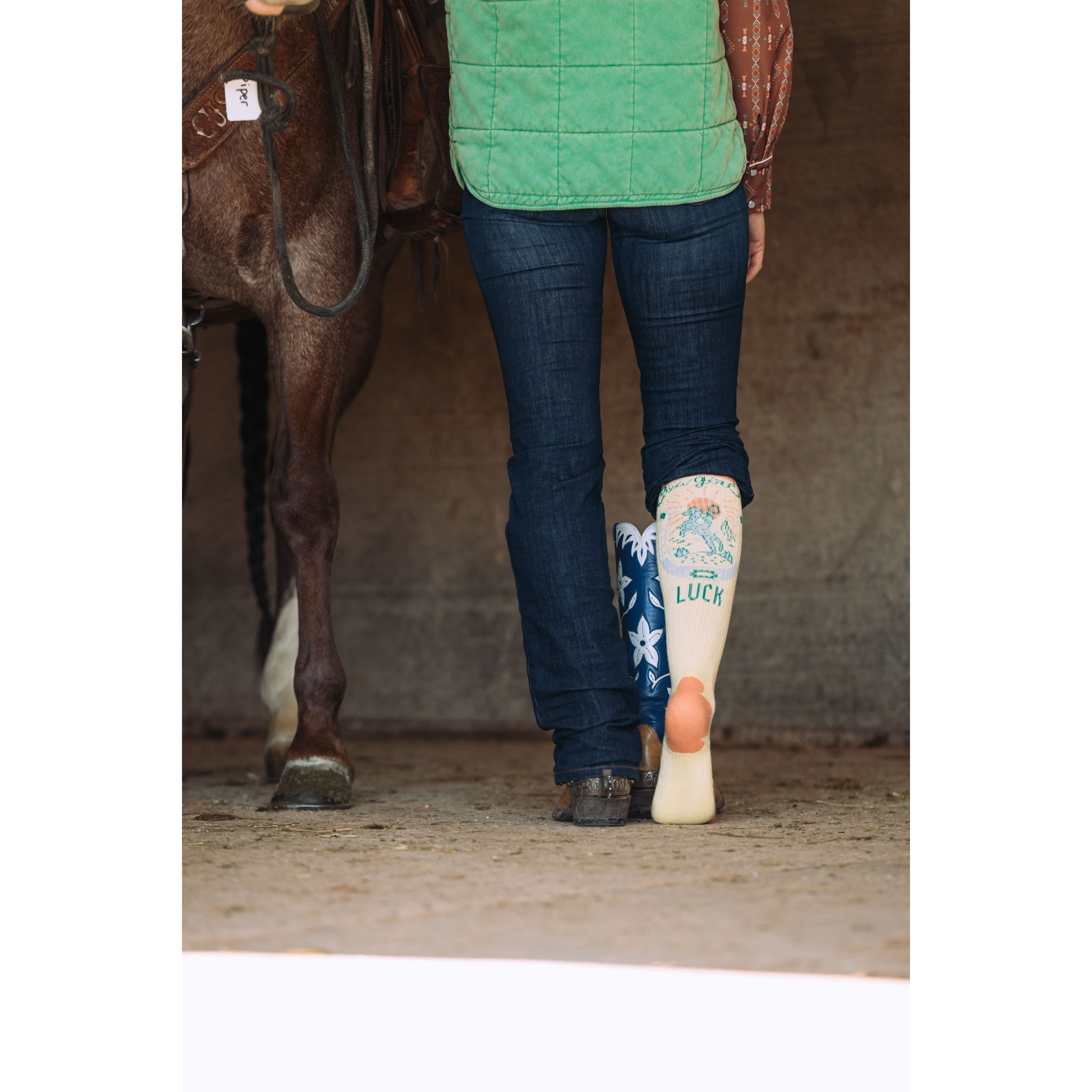 Desert Spirit Cowgirl Performance Boot Socks